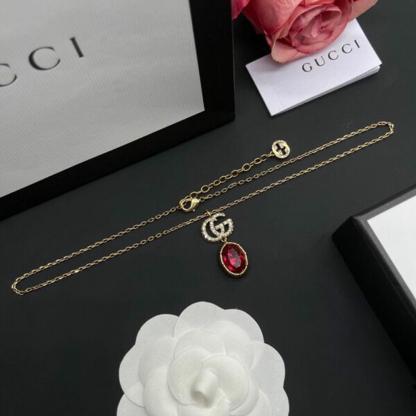 New Collection Fashion Gucci Gold Necklace Women 082
