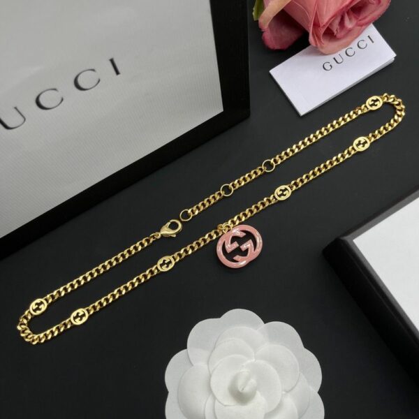 New Collection Fashion Gucci Gold Necklace Women 083