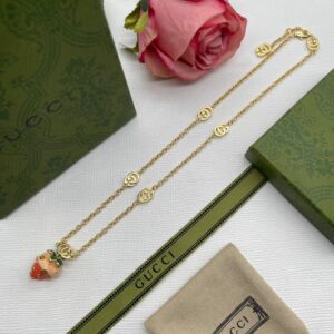 New Collection Fashion Gucci Gold Necklace Women 072