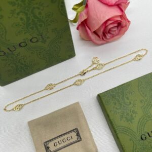 New Collection Fashion Gucci Gold Necklace Women 077