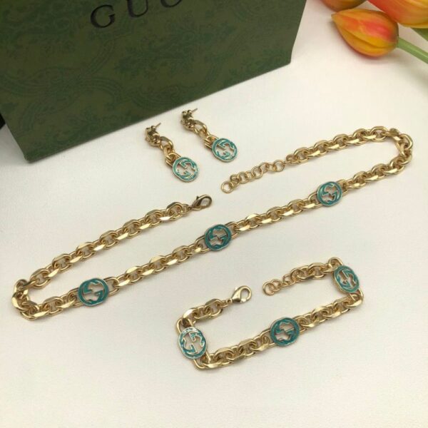 New Collection Fashion Gucci Gold Necklace Women 066