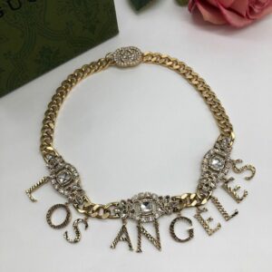New Collection Fashion Gucci Gold Necklace Women 057