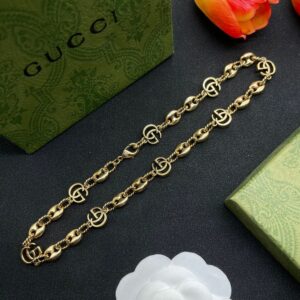 New Collection Fashion Gucci Gold Necklace Women 040