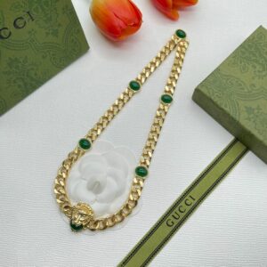 New Collection Fashion Gucci Gold Necklace Women 025