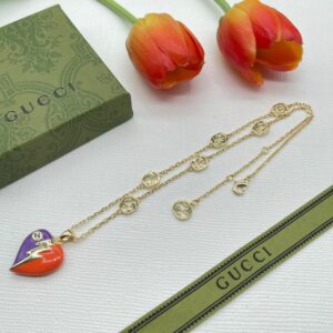 New Collection Fashion Gucci Gold Necklace Women 023