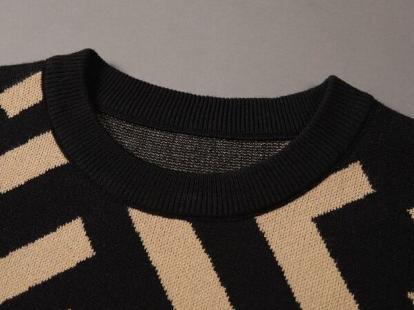 Classic Fendi Pattern Luxury Knit Sweater