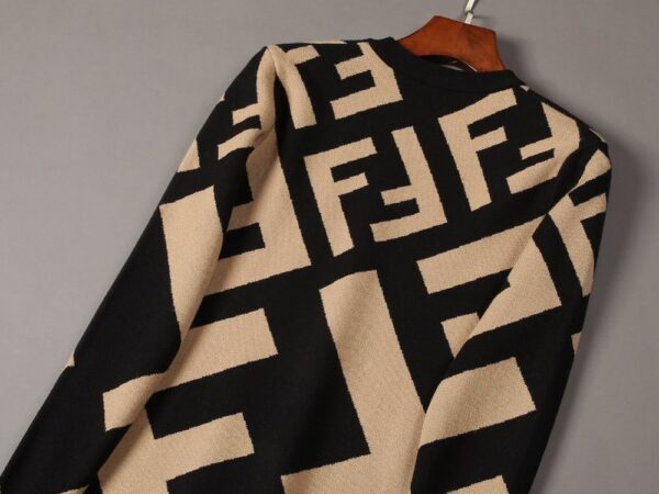 Classic Fendi Pattern Luxury Knit Sweater