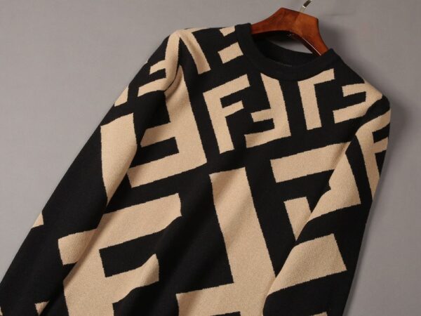 Classic Fendi Pattern Luxury Knit Sweater
