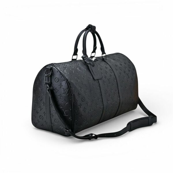 LV Keepall Bandoulière 50 Monogram Shadow for Men M44810 LV Keepall Bandoulière 50 Monogram Shadow for Men M44810