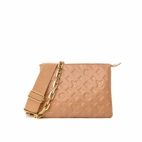 LV Coussin PM Monogram Embossed Puffy Cream For Women, Women’s Handbags, Shoulder And Crossbody Bags M21261