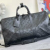 LV Keepall Bandoulière 50 Monogram Shadow for Men M44810 LV Keepall Bandoulière 50 Monogram Shadow for Men M44810