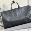 LV Keepall Bandoulière 50 Monogram Shadow for Men M44810 LV Keepall Bandoulière 50 Monogram Shadow for Men M44810