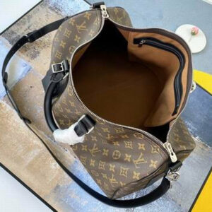 LV Keepall Bandouliere 45 Monogram Macassar Canvas For Men, Travel Bags M56711 6 M56711 45x27x20 gf 9 1751012 result