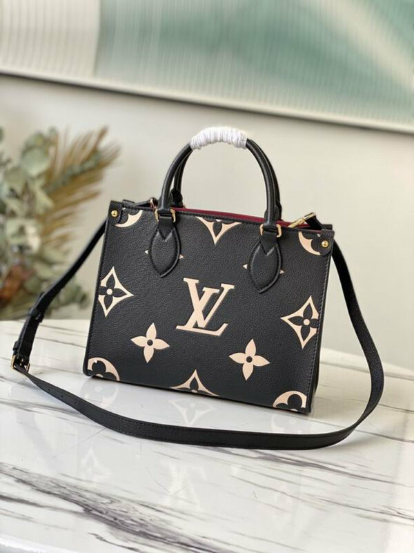 LV OnTheGo PM Tote Bag Black For Women M45659 LV OnTheGo PM Tote Bag Black For Women M45659