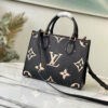 LV OnTheGo PM Tote Bag Black For Women M45659 LV OnTheGo PM Tote Bag Black For Women M45659