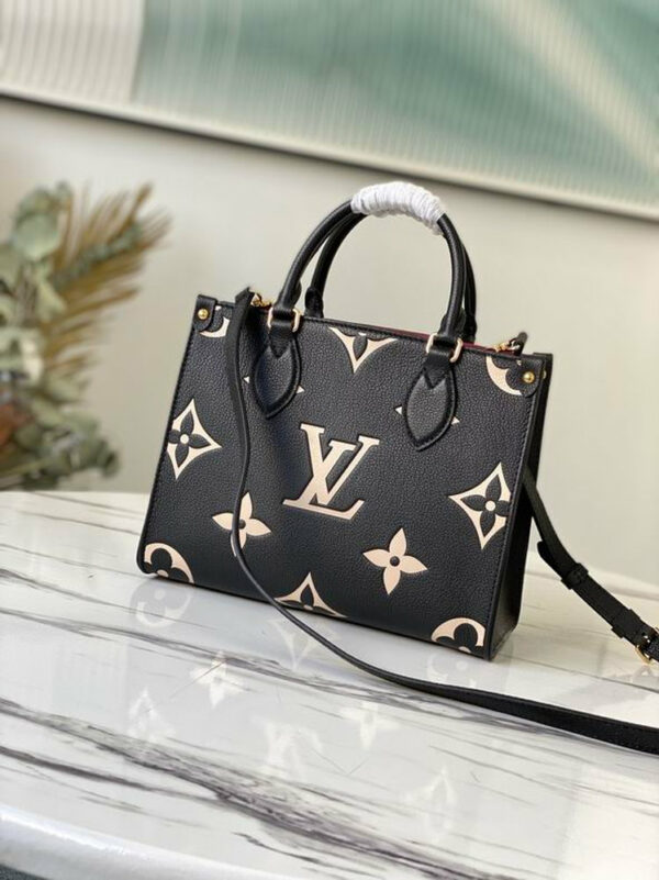 LV OnTheGo PM Tote Bag Black For Women M45659 LV OnTheGo PM Tote Bag Black For Women M45659