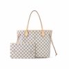 LV Neverfull MM Tote Bag Damier Azur Canvas for Women N41361 LV Neverfull MM Tote Bag Damier Azur Canvas for Women N41361