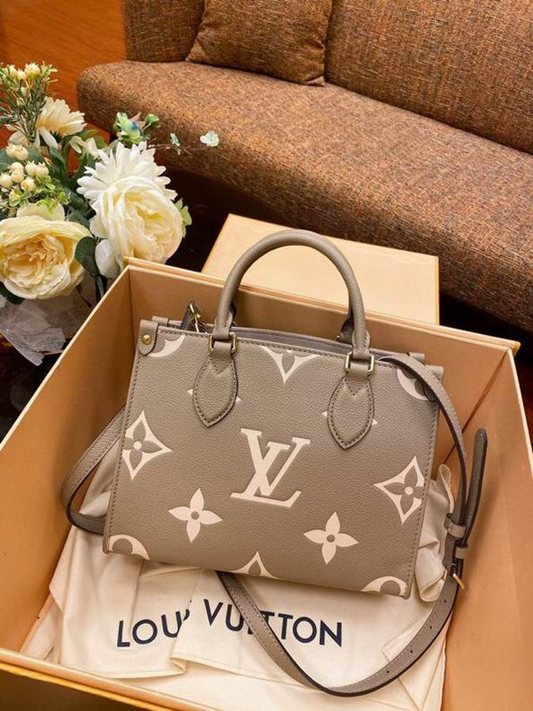 LV OnTheGo PM Bag Bicolor Light-Brown LV OnTheGo PM Bag Bicolor Light-Brown