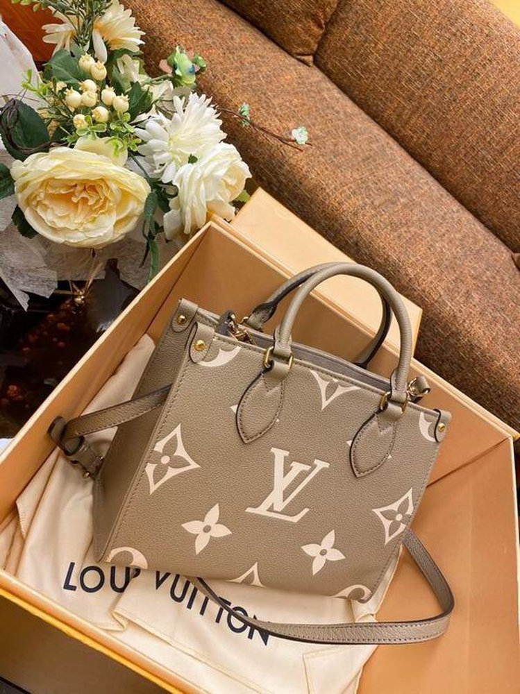 LV OnTheGo PM Bag Bicolor Light-Brown LV OnTheGo PM Bag Bicolor Light-Brown