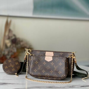 LV Multi Pochette Accessoires Monogram Canvas Khaki for Women M44813