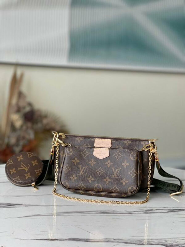 LV Multi Pochette Accessoires Monogram Canvas Khaki for Women M44813 LV Multi Pochette Accessoires Monogram Canvas Khaki for Women M44813