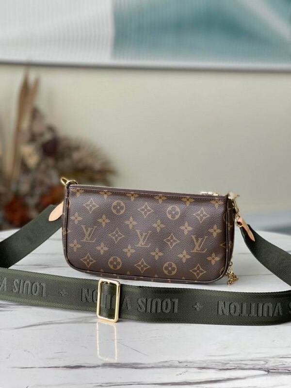 LV Multi Pochette Accessoires Monogram Canvas Khaki for Women M44813 LV Multi Pochette Accessoires Monogram Canvas Khaki for Women M44813