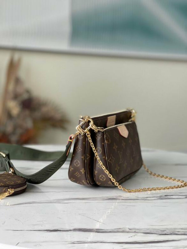 LV Multi Pochette Accessoires Monogram Canvas Khaki for Women M44813 LV Multi Pochette Accessoires Monogram Canvas Khaki for Women M44813