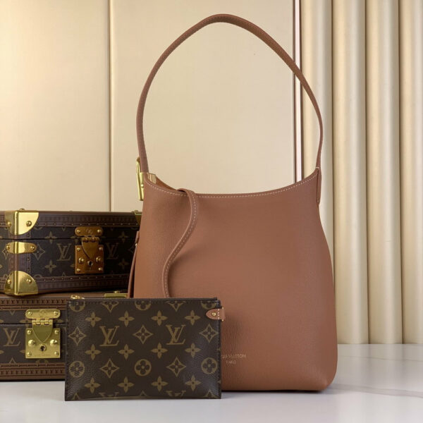 LV Low Key Hobo PM Cognac For Women M25354 LV Low Key Hobo PM Cognac For Women M25354