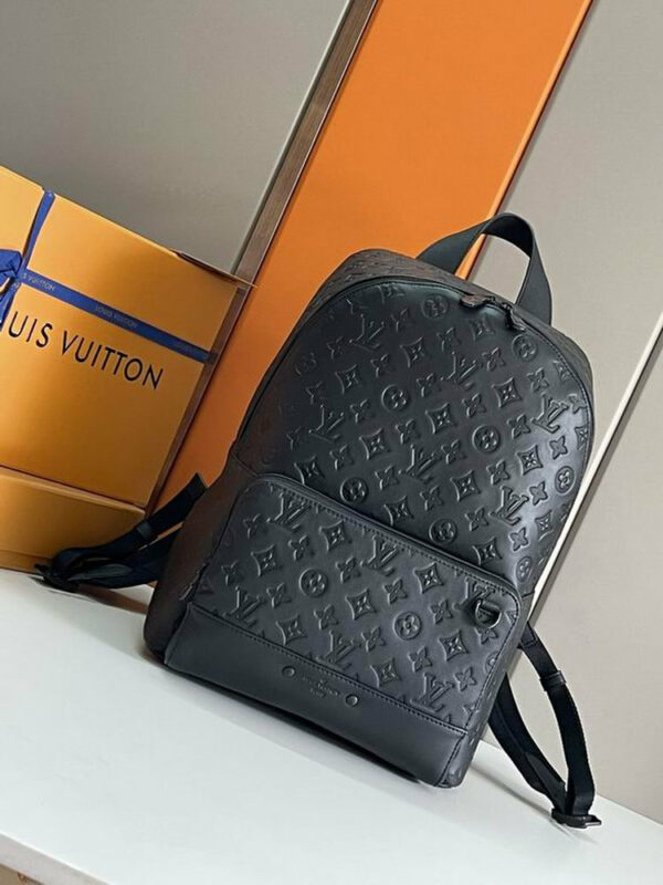 LV Racer Backpack Monogram Shadow Black For Men M46109 LV Racer Backpack Monogram Shadow Black For Men M46109