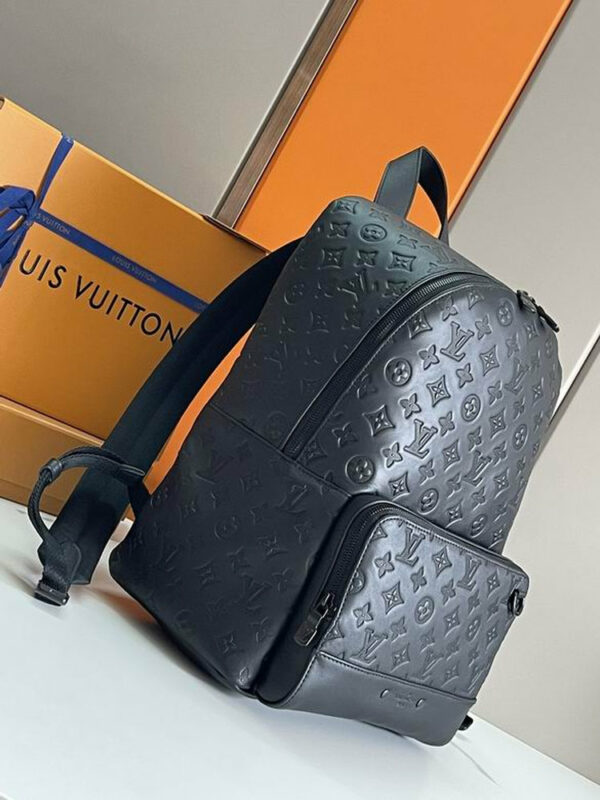 LV Racer Backpack Monogram Shadow Black For Men M46109 LV Racer Backpack Monogram Shadow Black For Men M46109
