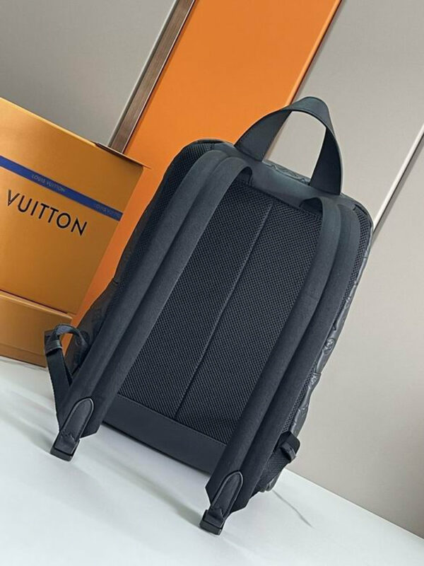 LV Racer Backpack Monogram Shadow Black For Men M46109 LV Racer Backpack Monogram Shadow Black For Men M46109
