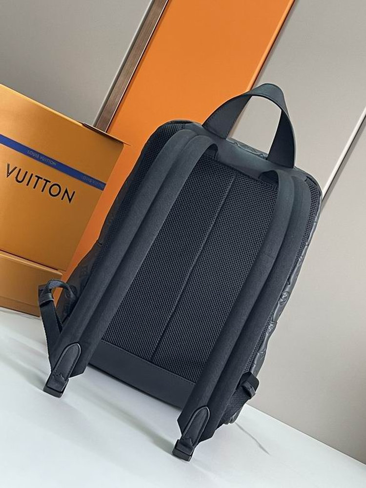 LV Racer Backpack Monogram Shadow Black For Men M46109 LV Racer Backpack Monogram Shadow Black For Men M46109