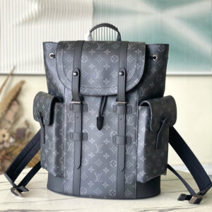 LV Christopher MM Backpack Grey For Men