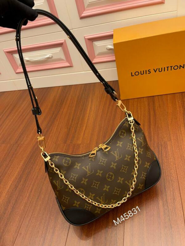 LV Boulogne Monogram Canvas Black For Women M45831 LV Boulogne Monogram Canvas Black For Women M45831