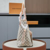 LV Neverfull GM Damier Azur Canvas Rose Ballerine Pink for Women N41604