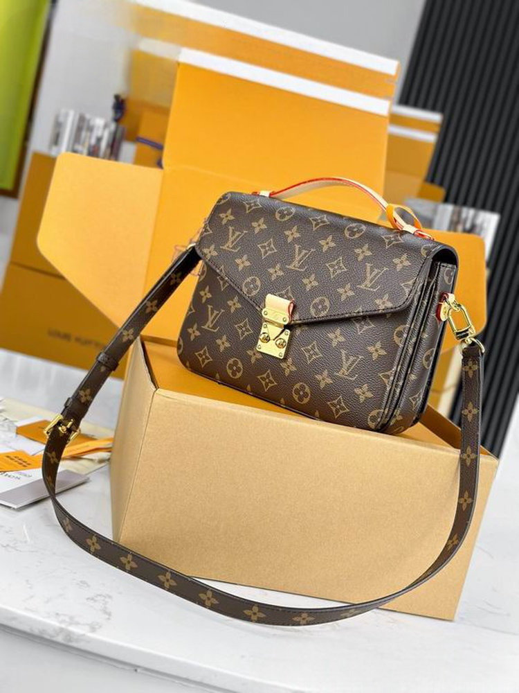 LV Pochette Metis Bag Brown For Women M44875 LV Pochette Metis Bag Brown For Women M44875