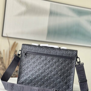 LV S-Lock Briefcase Taurillon Monogram Black For Men M20835