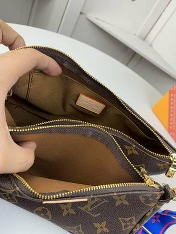 LV Multi Pochette Accessoires Monogram Canvas Blue For Women