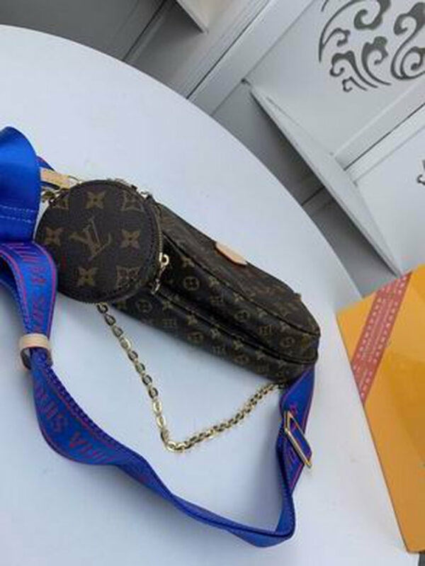 LV Multi Pochette Accessoires Monogram Canvas Blue For Women