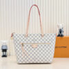 LV Lena MM Damier Azur Canvas For Women N44040 LV Lena MM Damier Azur Canvas For Women N44040