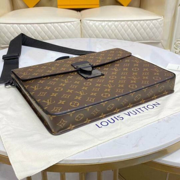 LV S-Lock Briefcase in Monogram Canvas for Men
