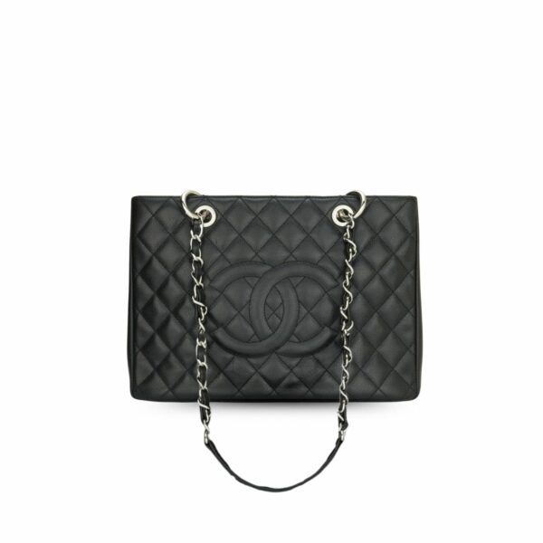 CN Classic Tote Bag Silver Hardware Black For Women CN Classic Tote Bag Silver Hardware Black For Women