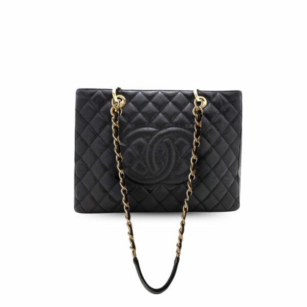 CN Classic Tote Bag Gold Toned Hardware Black For Women CN Classic Tote Bag Gold Toned Hardware Black For Women