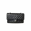 CN Classic Handbag with Silver Hardware in Black for Women A01112 CN Classic Handbag with Silver Hardware in Black for Women A01112