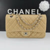 CN Classic Handbag Silver Hardware Beige For Women A01112 CN Classic Handbag Silver Hardware Beige For Women A01112