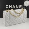 CN Classic Handbag Gold Toned Hardware White For Women A01112