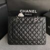 CN Classic Tote Bag Silver Hardware Black For Women CN Classic Tote Bag Silver Hardware Black For Women