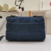 CN 19 Handbag in Denim Blue for Women – Flap Bag, Shoulder, and Crossbody Bag N6832