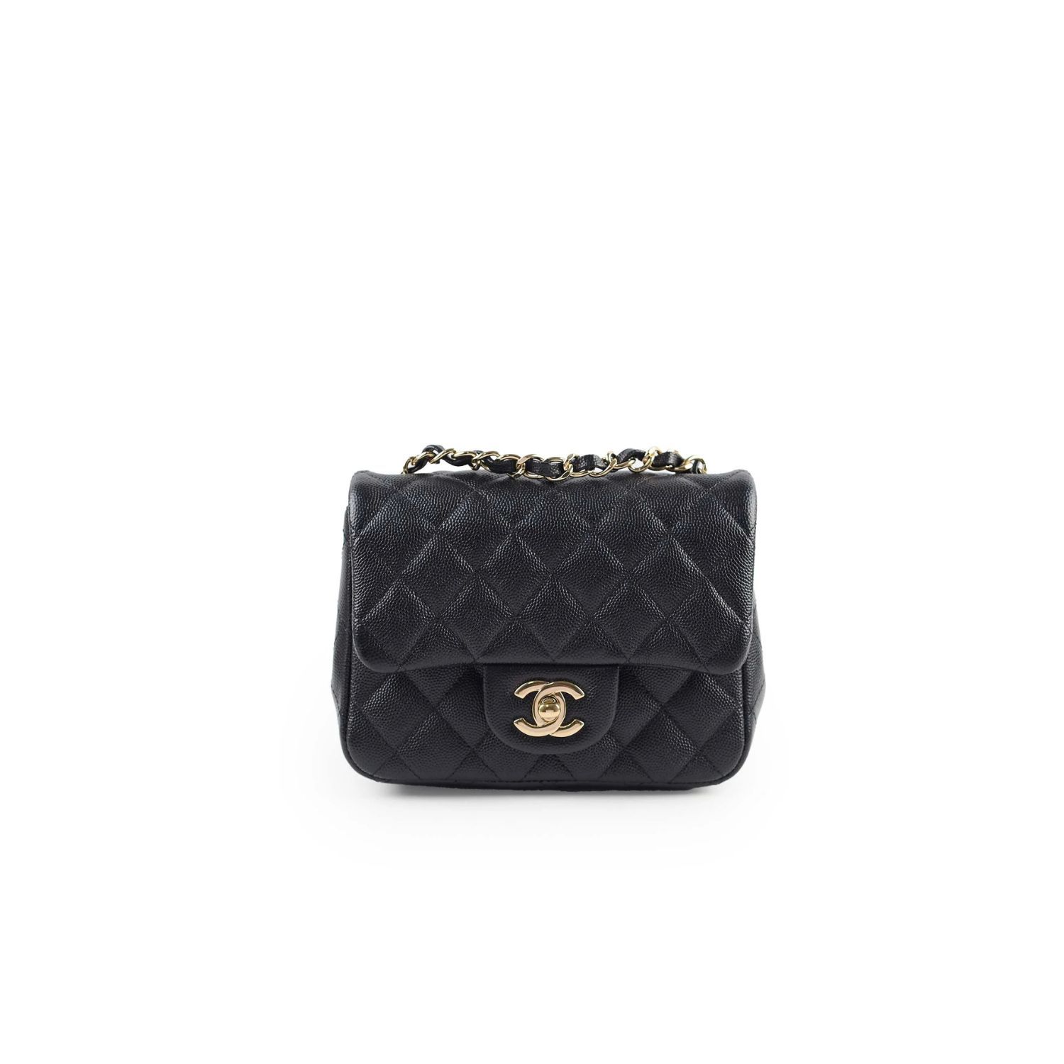 CN Classic Mini Flap Bag Gold Toned Hardware Black For Women CN Classic Mini Flap Bag Gold Toned Hardware Black For Women