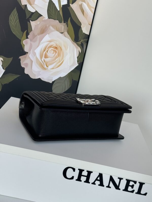 CN Boy Handbag Silver Hardware Black For Women A67086